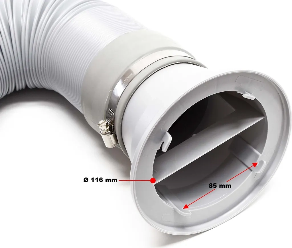 Wiltec Abluftschlauch Ø 105 mm – flexibel, robust & kompatibel mit Klimageräten