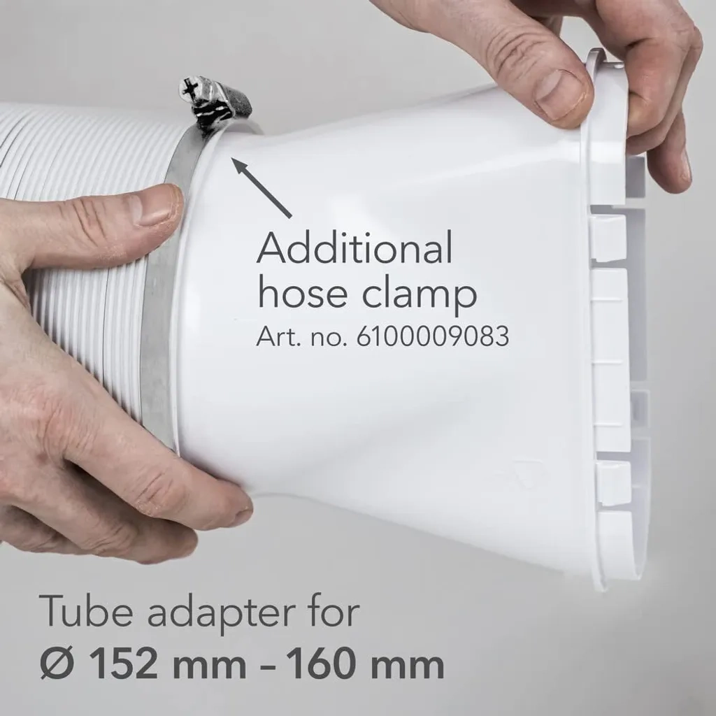TROTEC Fensteradapter für Abluftschlauch – Fensterdüse für mobile Klimageräte